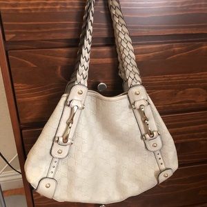 Authentic White Gucci Bag / Purse Cream/Off White